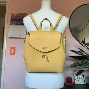 Kate Spade NY Yellow Lizzie Backpack NWOT